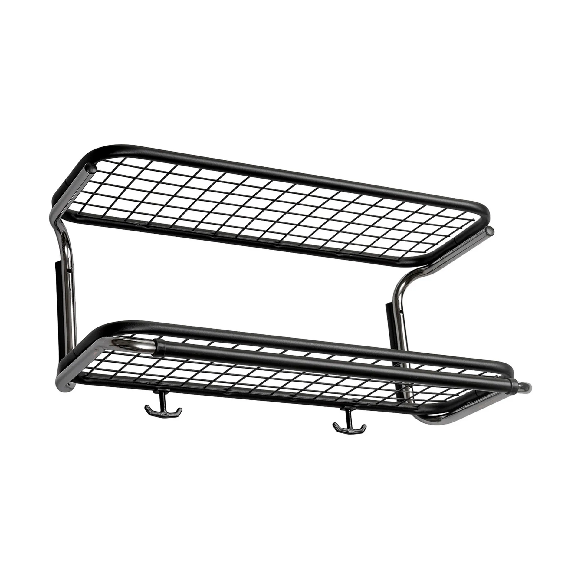 Classic 650 hattehylle, sort/krom, 2 nivåer, 60 cm Essem Design