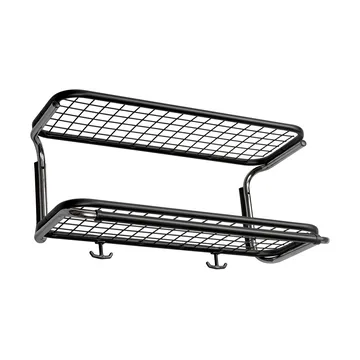 Classic 650 hattehylle - sort/krom, 2 nivåer, 60 cm - Essem Design