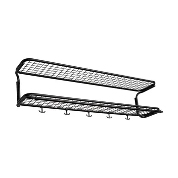 Classic 650 hattehylle - sort/sort, 2 nivåer, 110 cm - Essem Design
