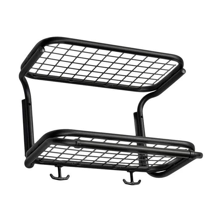Classic 650 hattehylle - sort/sort, 2 nivåer, 40 cm - Essem Design