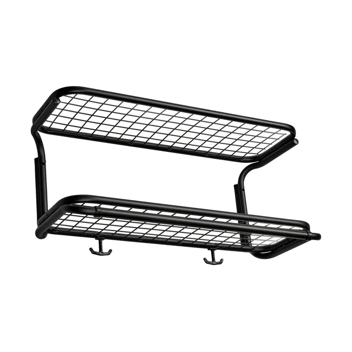Classic 650 hattehylle - sort/sort, 2 nivåer, 60 cm - Essem Design