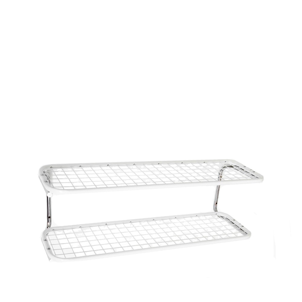 Essem Design Classic 650 skohylle hvit/krom, 2 nivåer, 110 cm