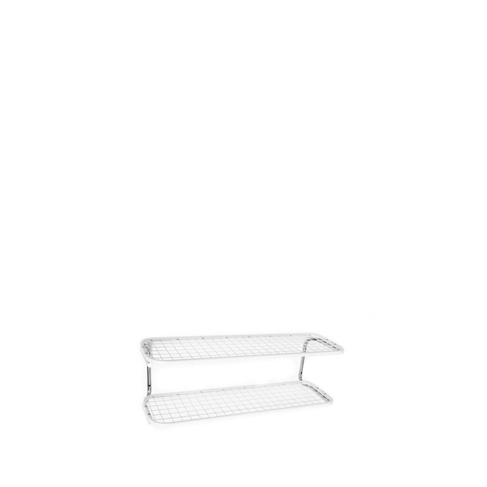 Essem Design Classic 650 skohylle hvit/krom, 2 nivåer, 50 cm