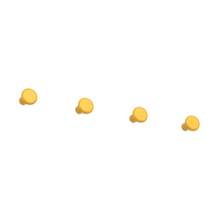 Classic knagg liten 4-pakning - Sun yellow - Essem Design