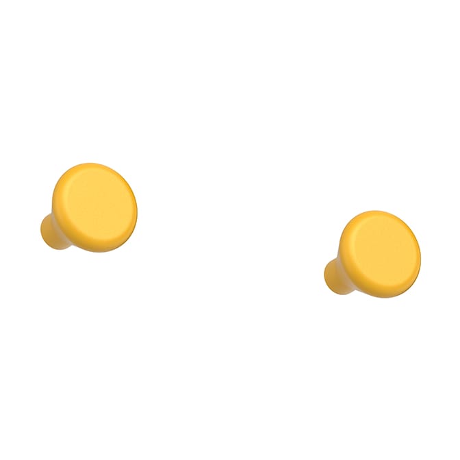Classic knagg stor 2-pakning - Sun yellow - Essem Design