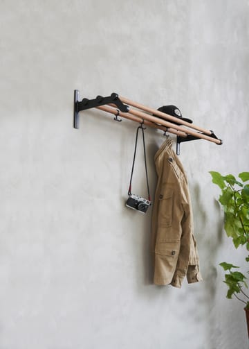 Nostalgi 291 hattehylle 100 cm - Bambus-svart - Essem Design
