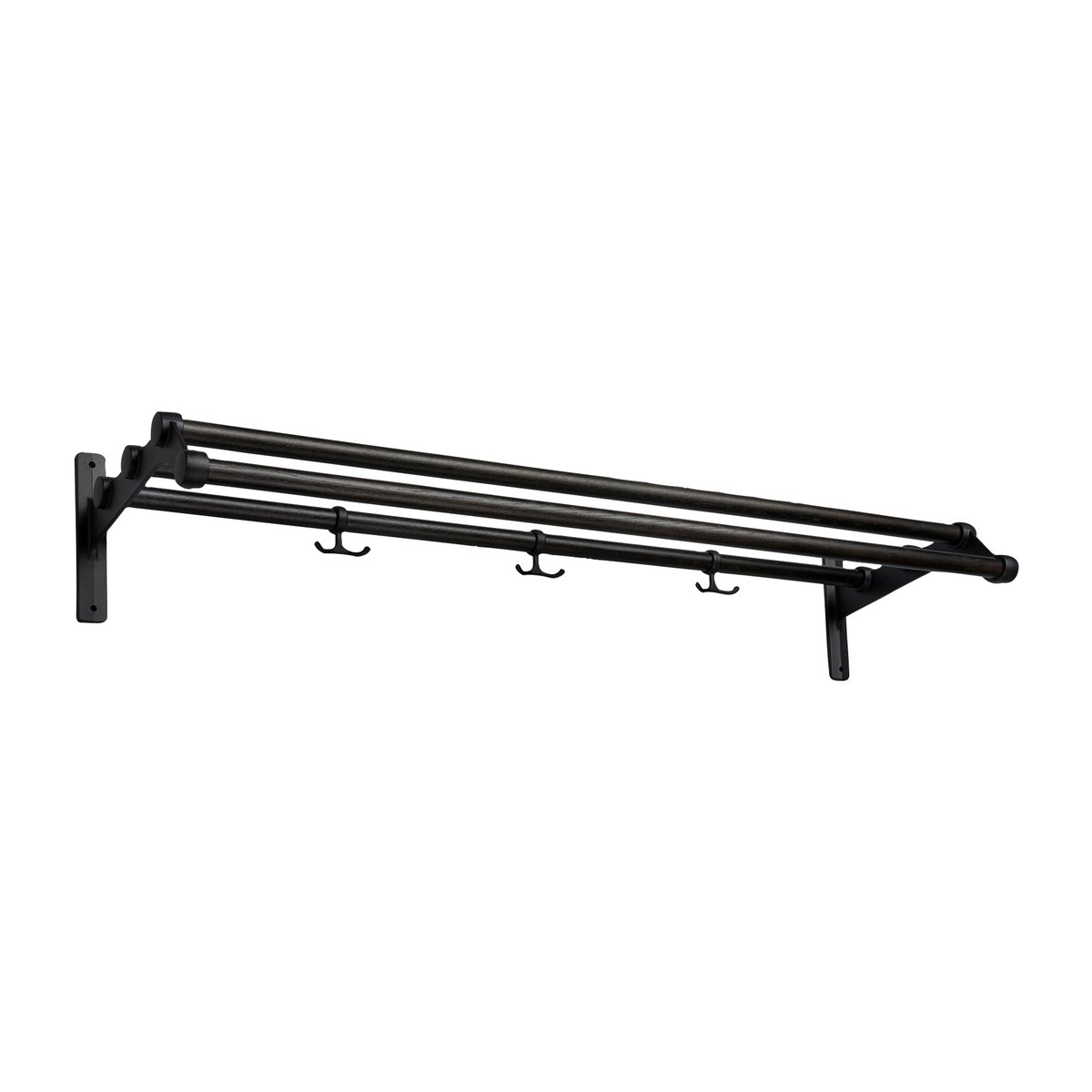 Essem Design Nostalgi 291 hattehylle 100 cm Svartbeiset eik-svart