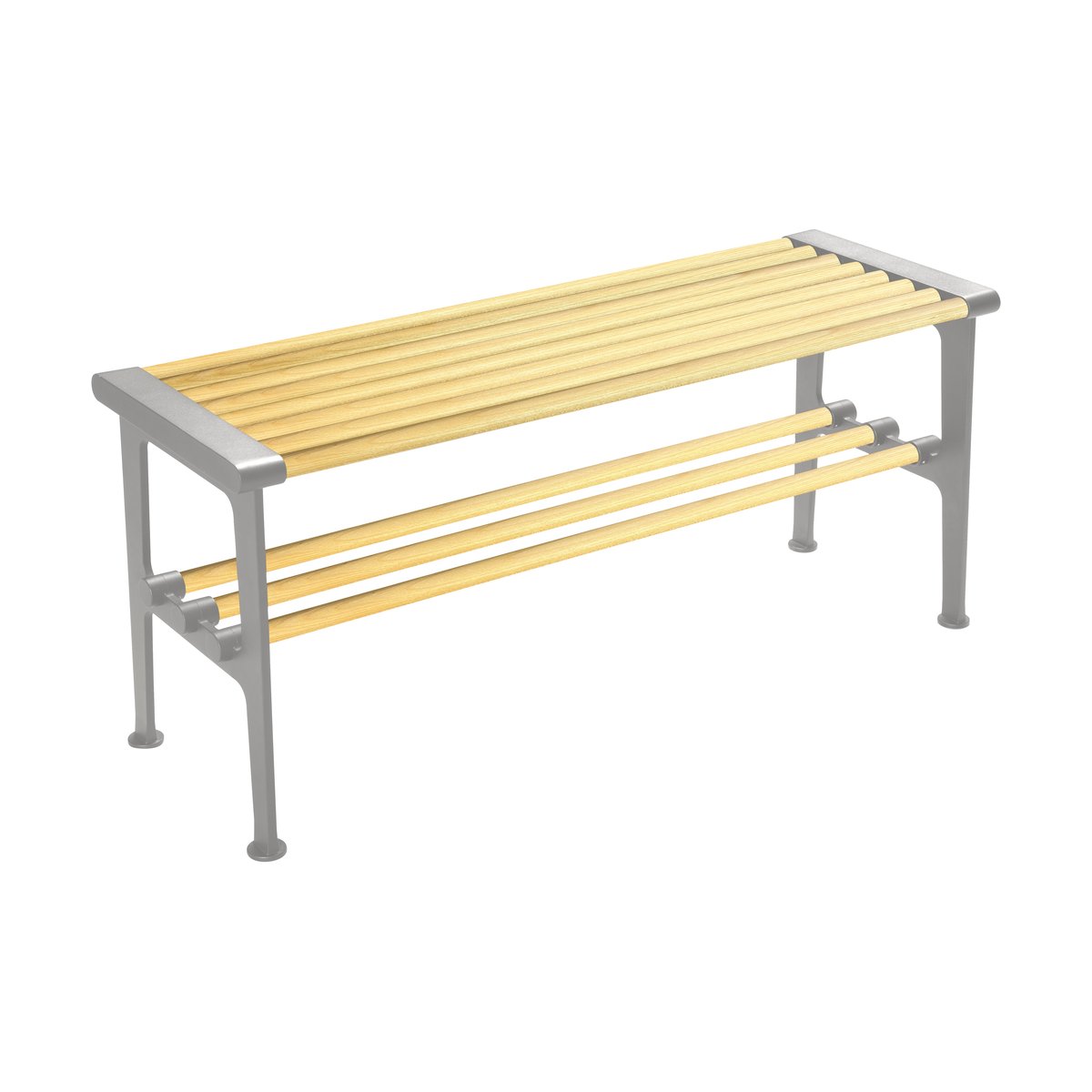 Essem Design Nostalgi benk 100 cm Bjørk-aluminium