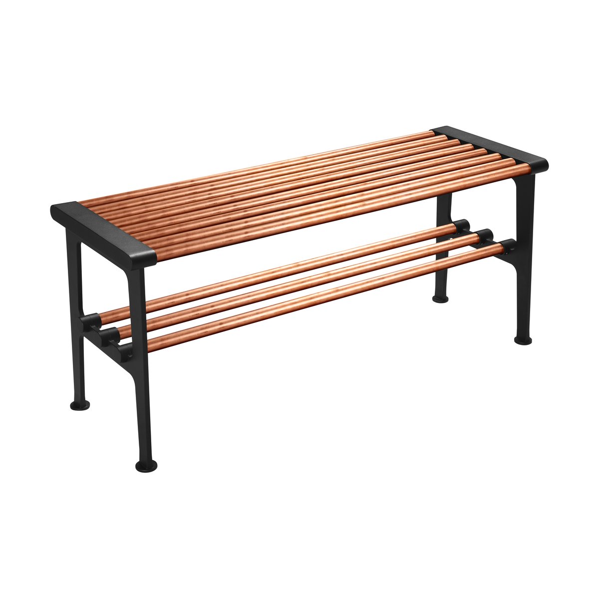 Essem Design Nostalgi benk 100 cm Kobber-svart