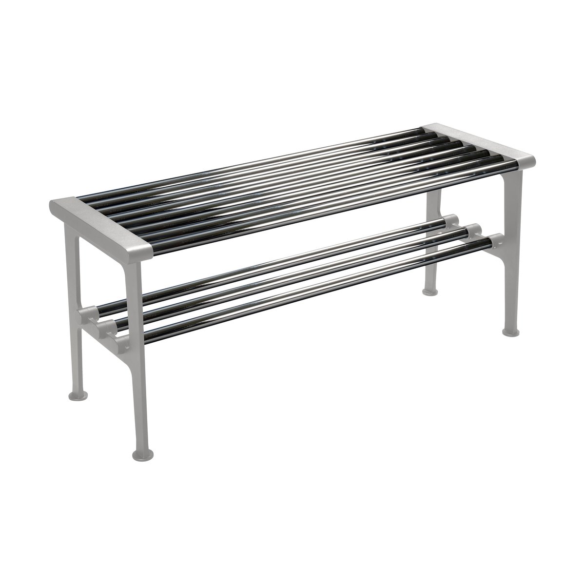 Essem Design Nostalgi benk 100 cm Krom-aluminium