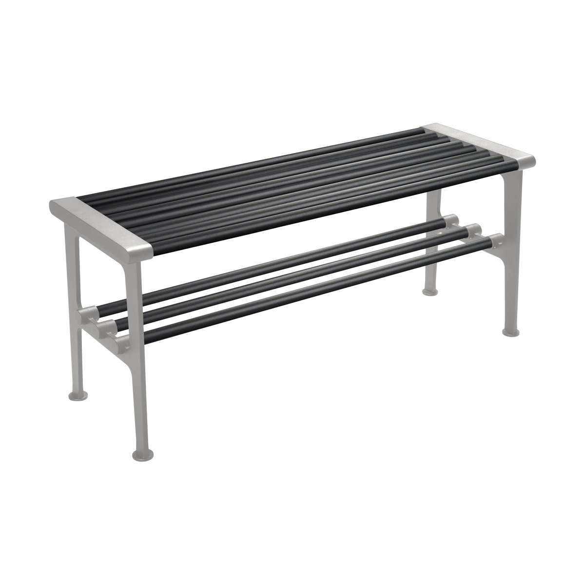 Essem Design Nostalgi benk 100 cm Svart-aluminium