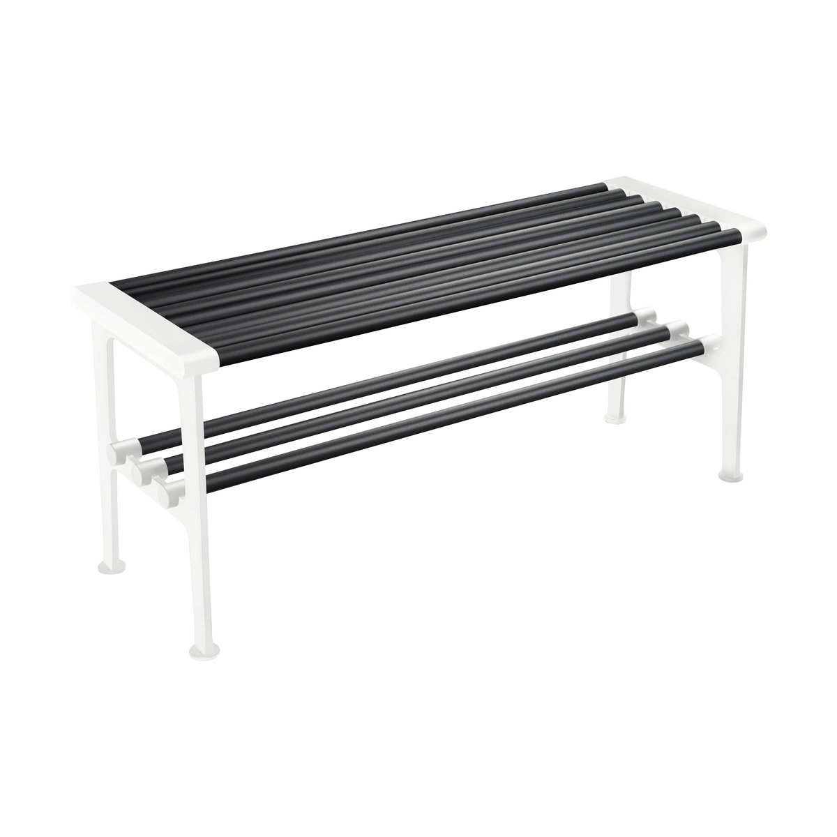 Essem Design Nostalgi benk 100 cm Svart-hvit