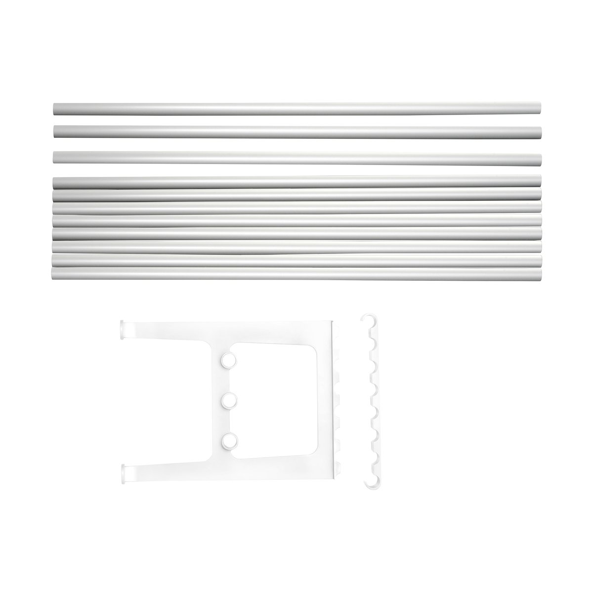Essem Design Nostalgi benk påbygging 100 cm Aluminium-hvit