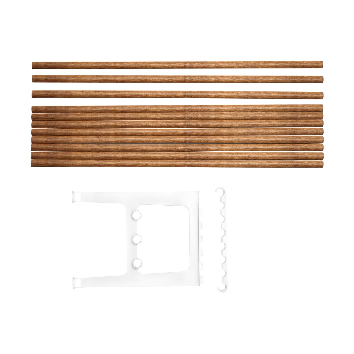 Essem Design Nostalgi benk påbygging 100 cm Bambu-hvit