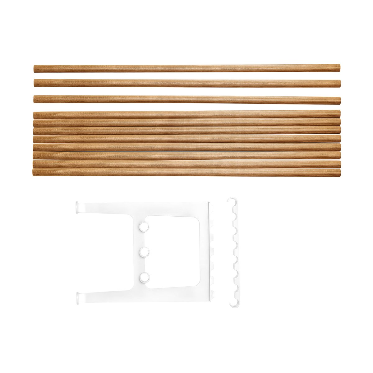 Essem Design Nostalgi benk påbygging 100 cm Eik-hvit