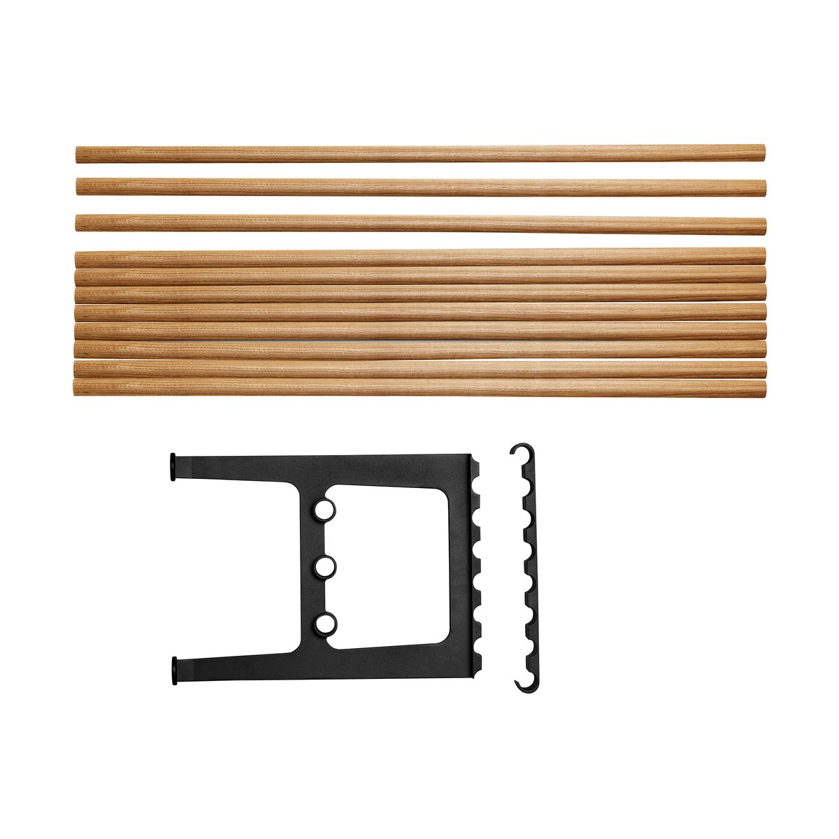 Essem Design Nostalgi benk påbygging 100 cm Eik-svart