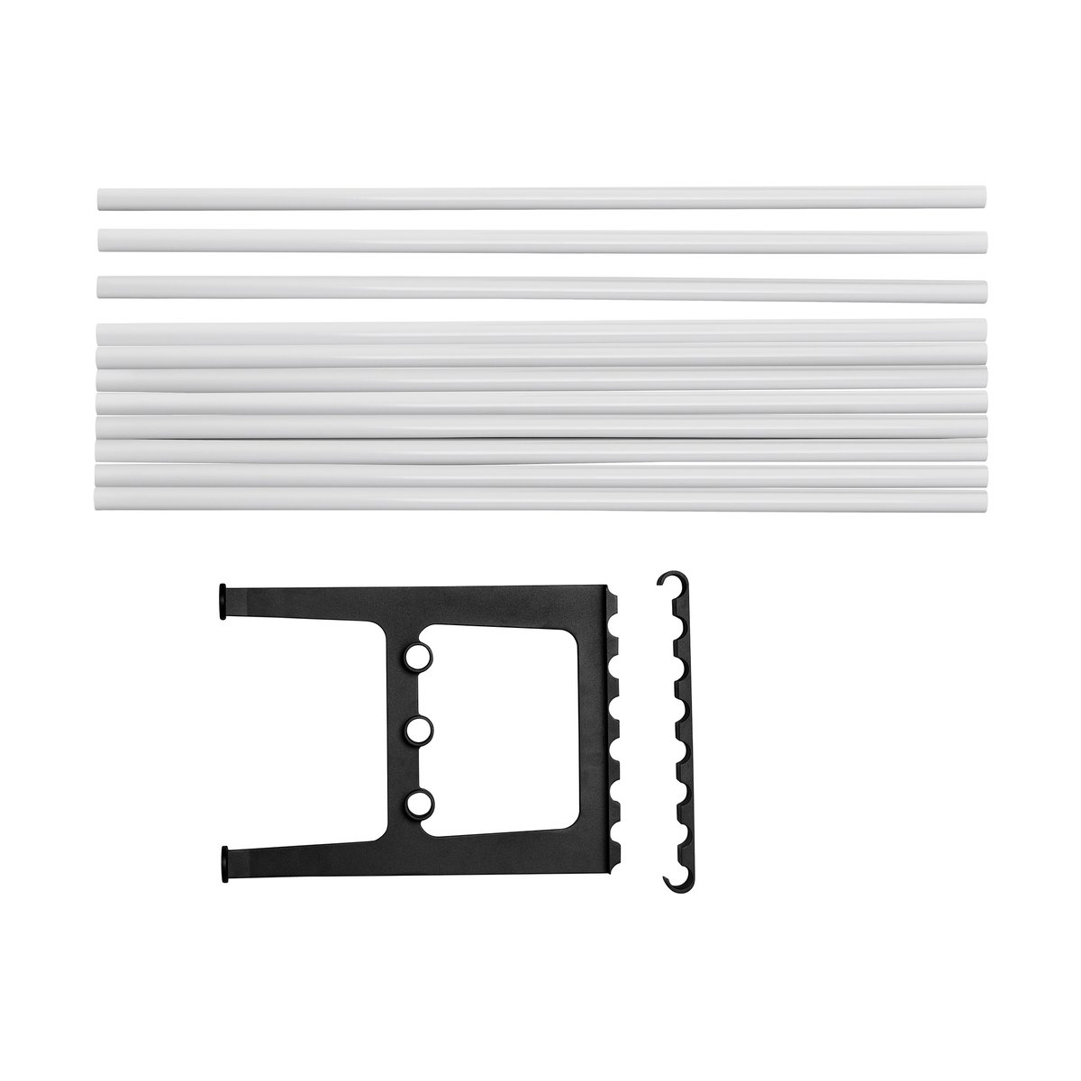Essem Design Nostalgi benk påbygging 100 cm Hvit-svart