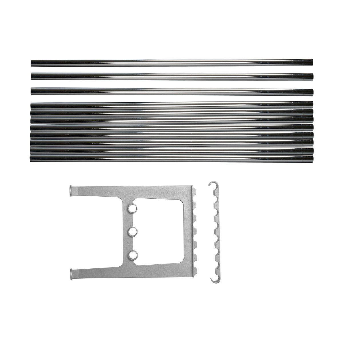 Essem Design Nostalgi benk påbygging 100 cm Krom-aluminium