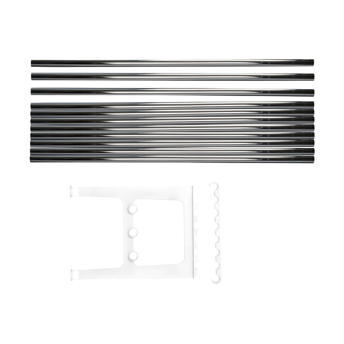 Essem Design Nostalgi benk påbygging 100 cm Krom-hvit