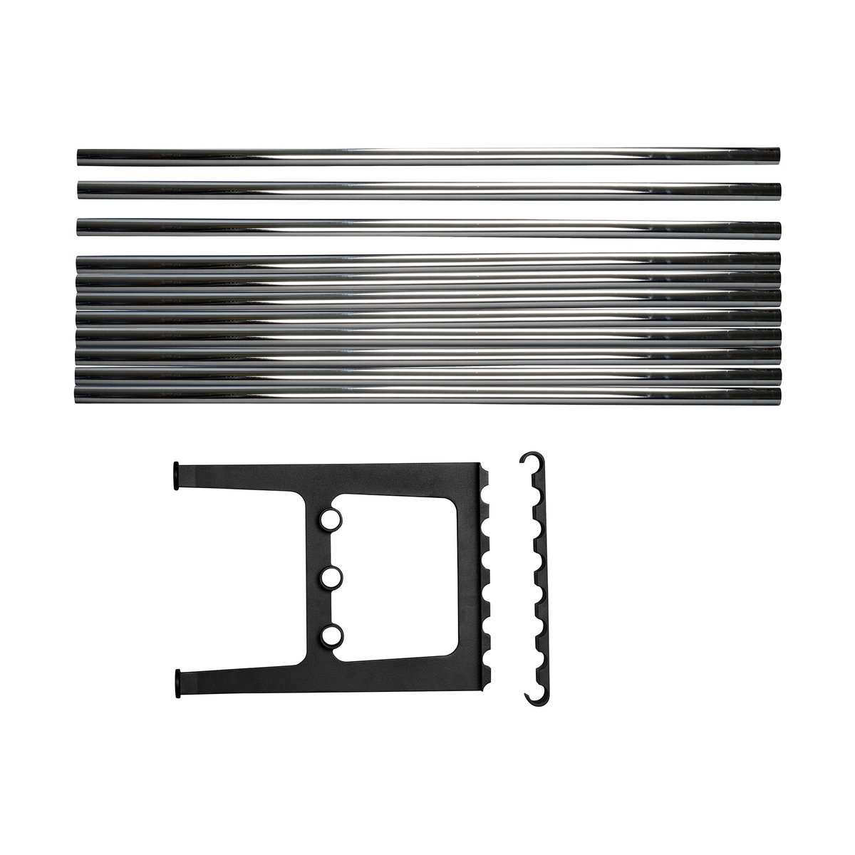 Essem Design Nostalgi benk påbygging 100 cm Krom-svart