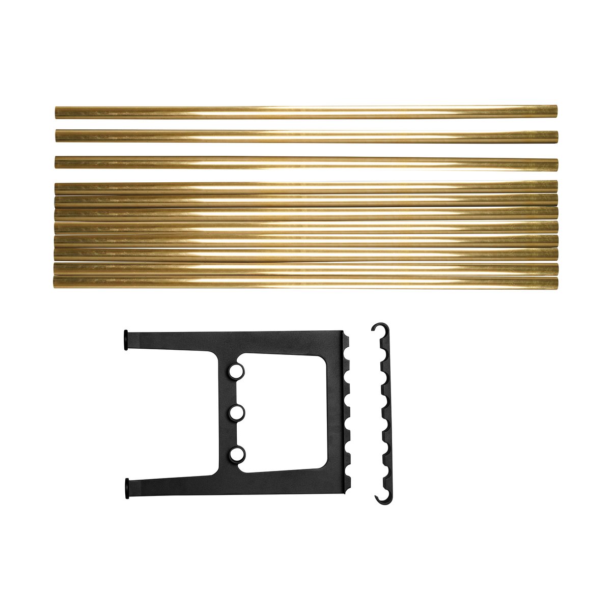 Essem Design Nostalgi benk påbygging 100 cm Messing-svart