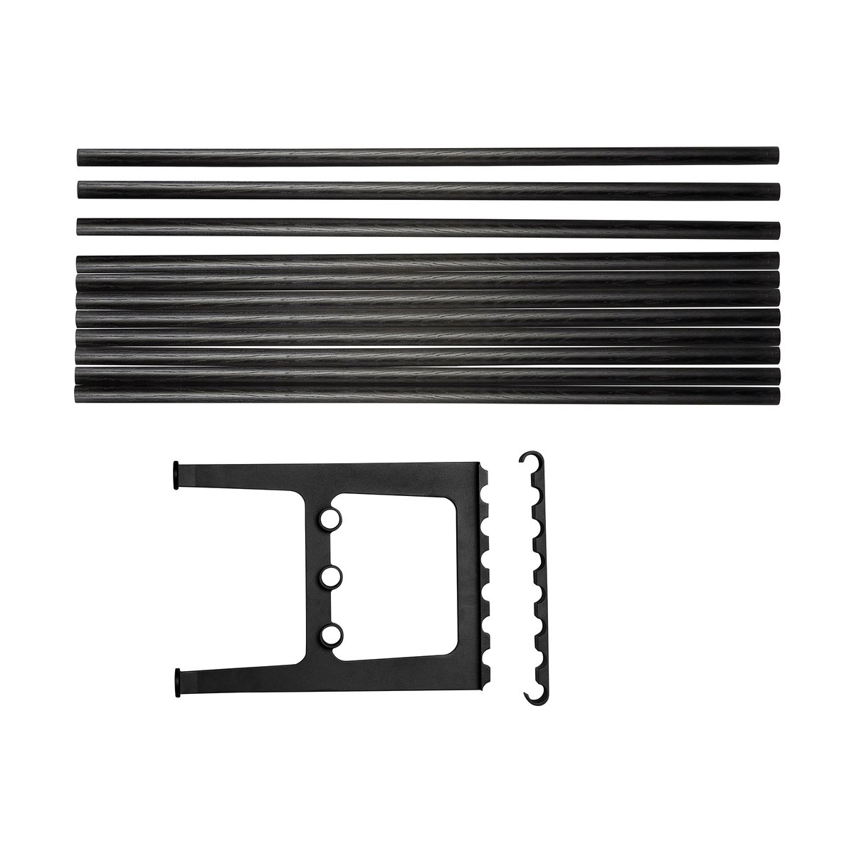 Essem Design Nostalgi benk påbygging 100 cm Svartbeiset eik-svart