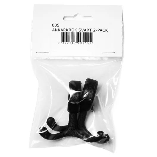 Nostalgi knagg 2-stk., svart Essem Design