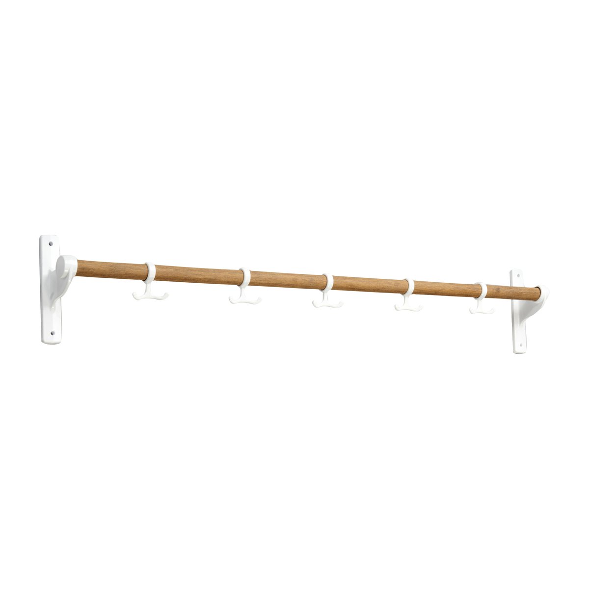 Essem Design Nostalgi knagglist 100 cm Bambus-hvit | Skandinavisk Design | Knagger & Knotter | Brun