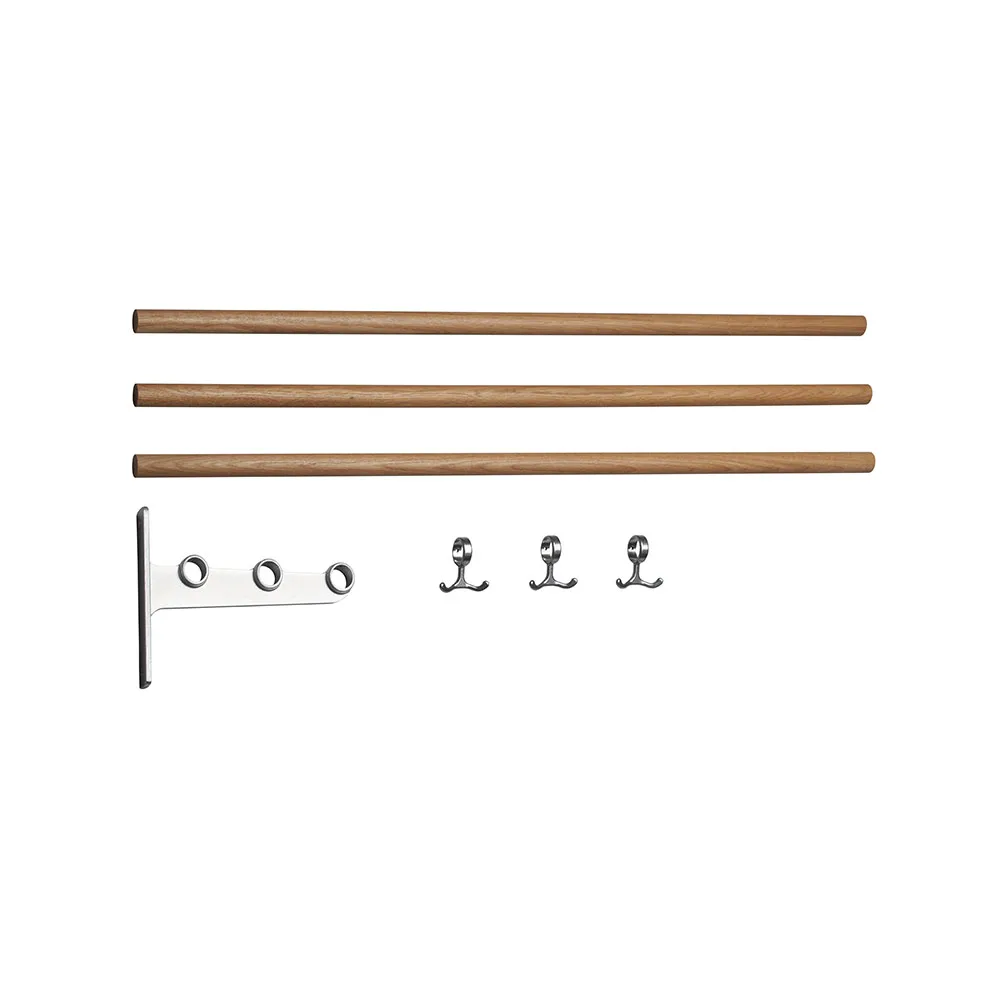 Essem Design Nostalgi påbyggingsdel sko- eller hattehylle Eik, aluminiumsstativ