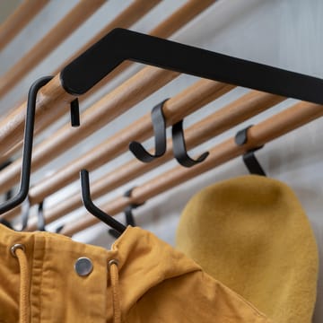Tamburin hattehylle 100 cm - Eik-svart - Essem Design