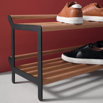 Tamburin skohylle 100 cm - Eik-svart - Essem Design