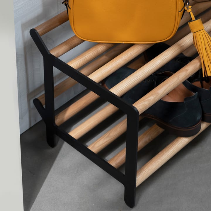 Tamburin skohylle 60 cm, Eik-svart Essem Design