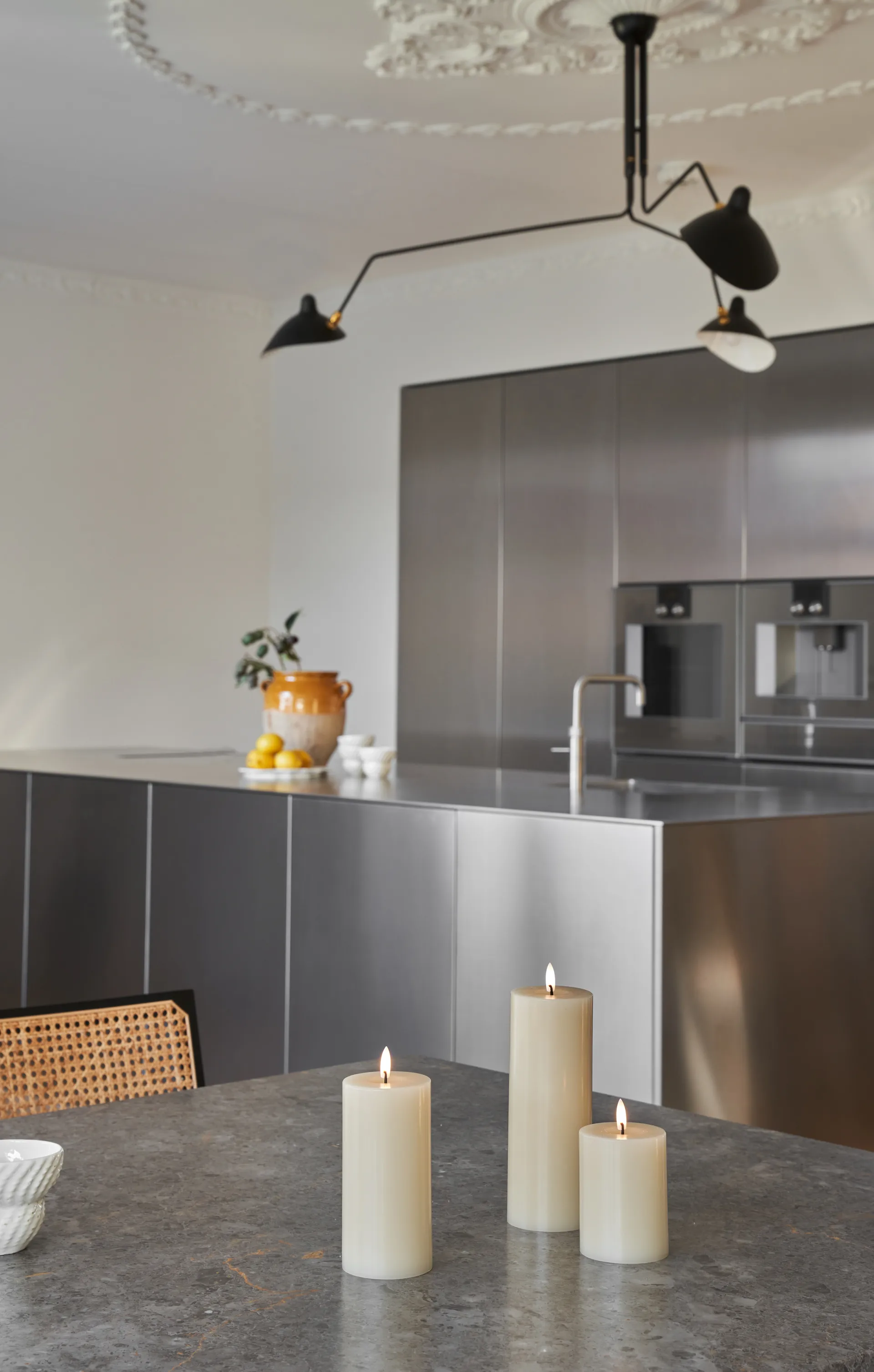 ester & erik blokklys LED, 14 Pale ginger, 10 cm ester & erik