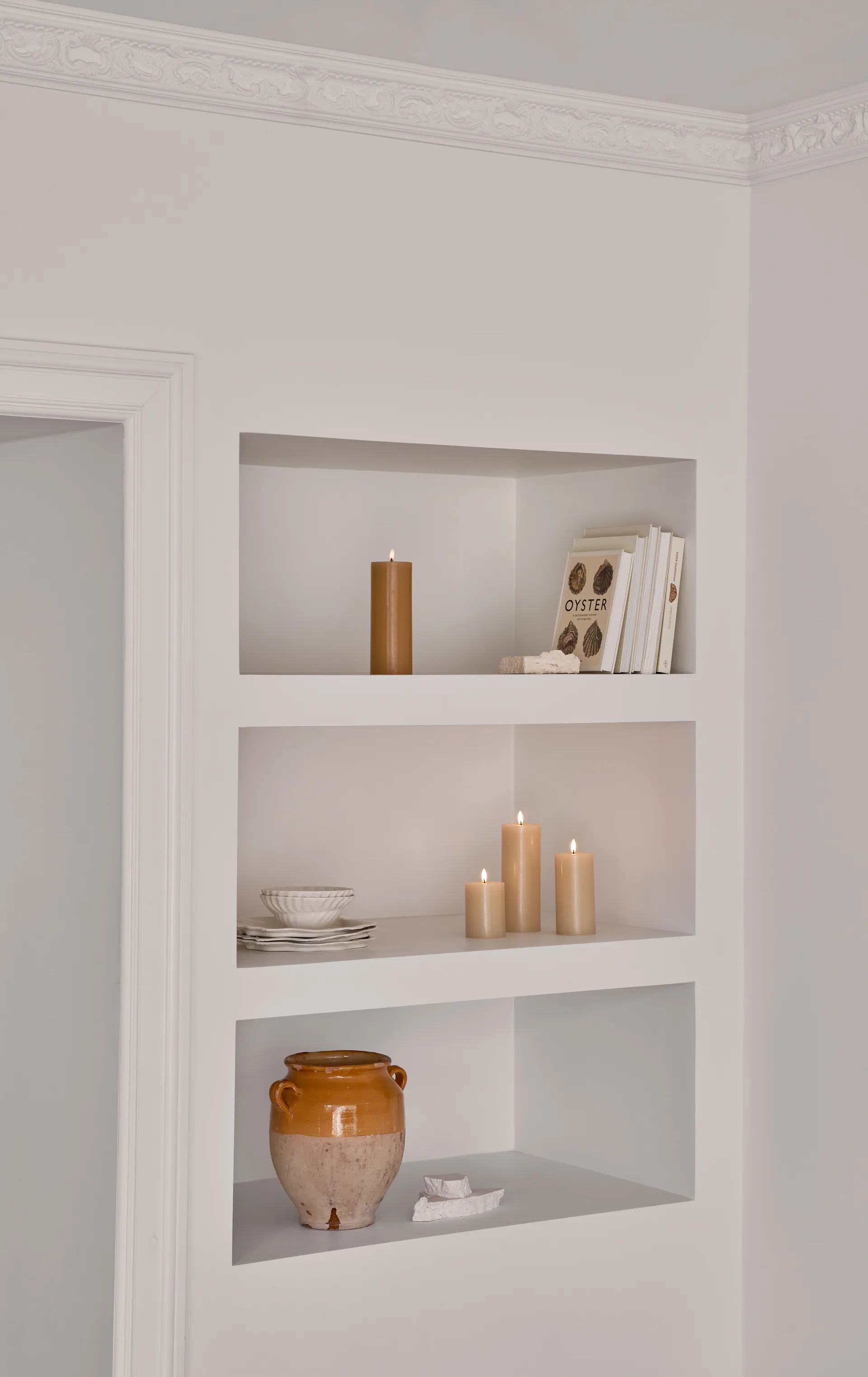 ester & erik blokklys LED, 14 Pale ginger, 10 cm ester & erik