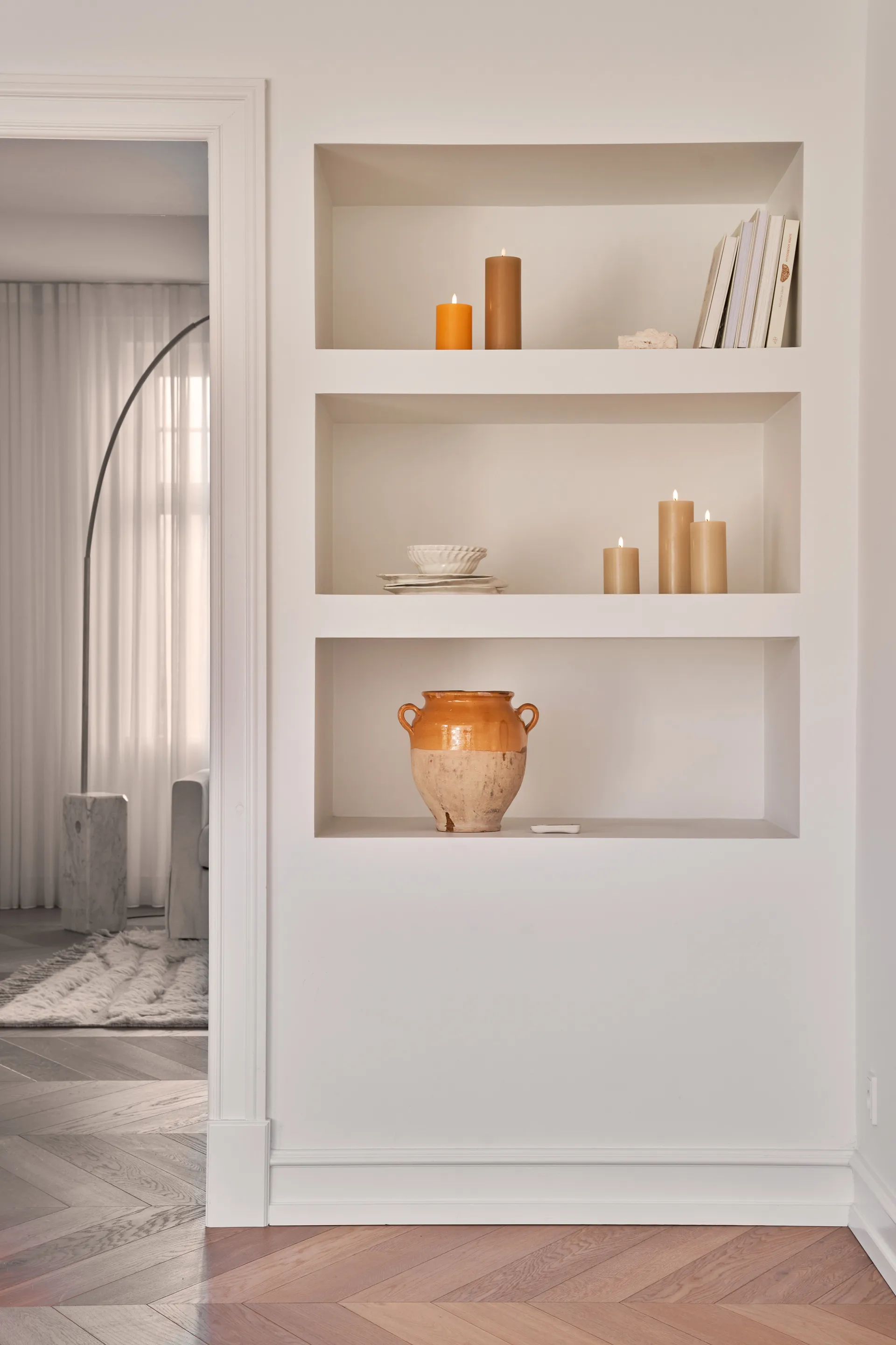 ester & erik blokklys LED, 14 Pale ginger, 10 cm ester & erik