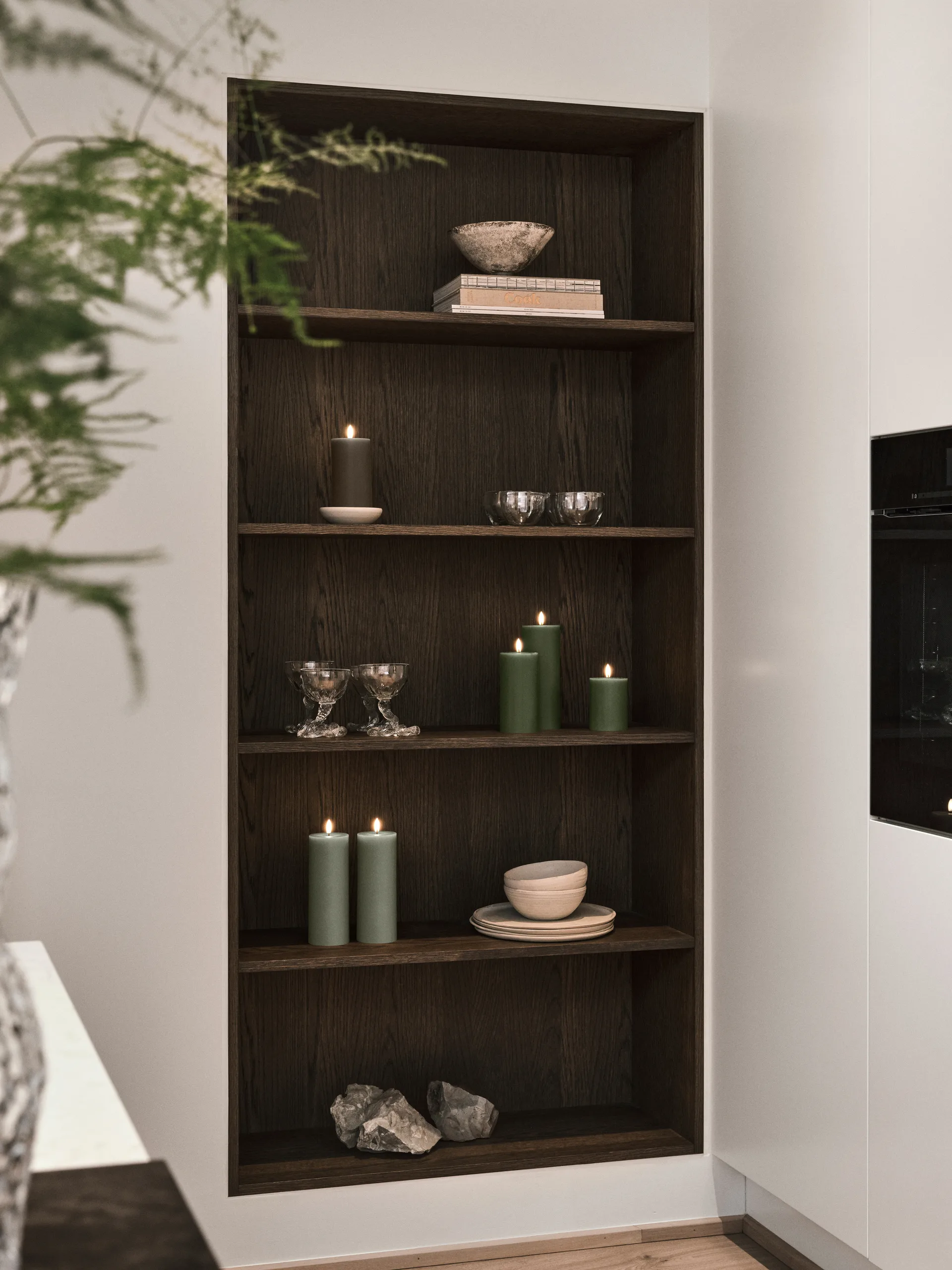 ester & erik blokklys LED, 70 Green Soil, 20 cm ester & erik