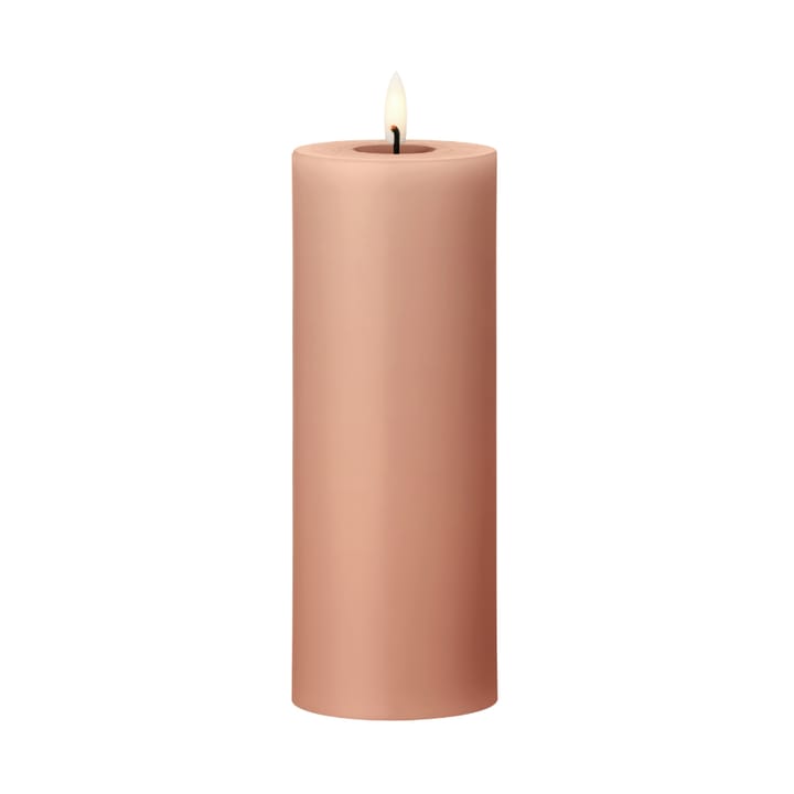 ester & erik blokklys LED Ø7,5x20 cm - 20 Rosy caramel - Ester & erik