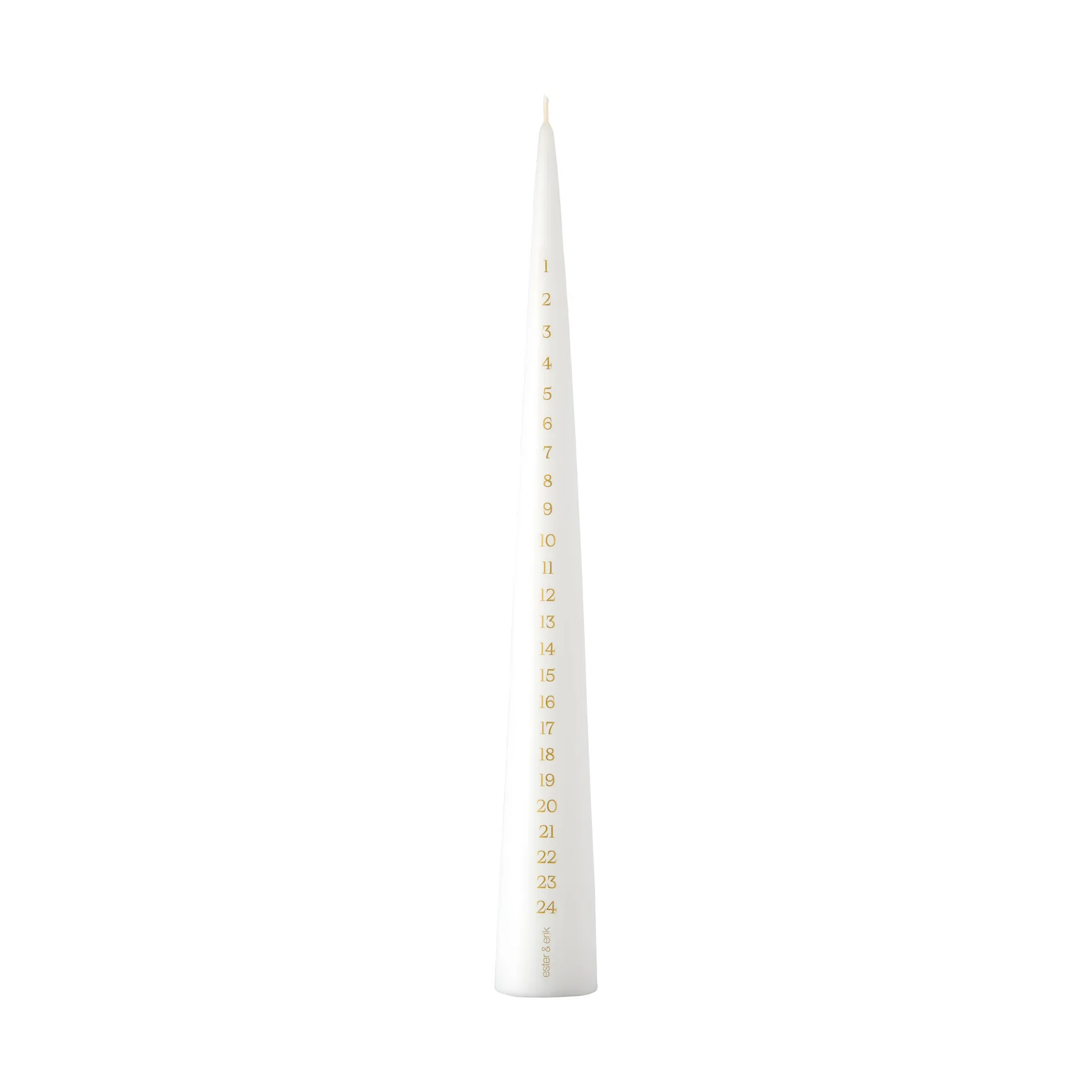 ester & erik kalenderlys 37 cm, 31 pure white ester & erik