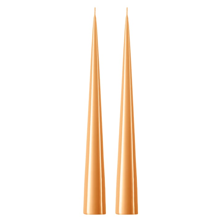 ester & erik kjeglelys 37 cm 2-stk. lakket - Mørk Melon sorbet 19-0 - Ester & erik
