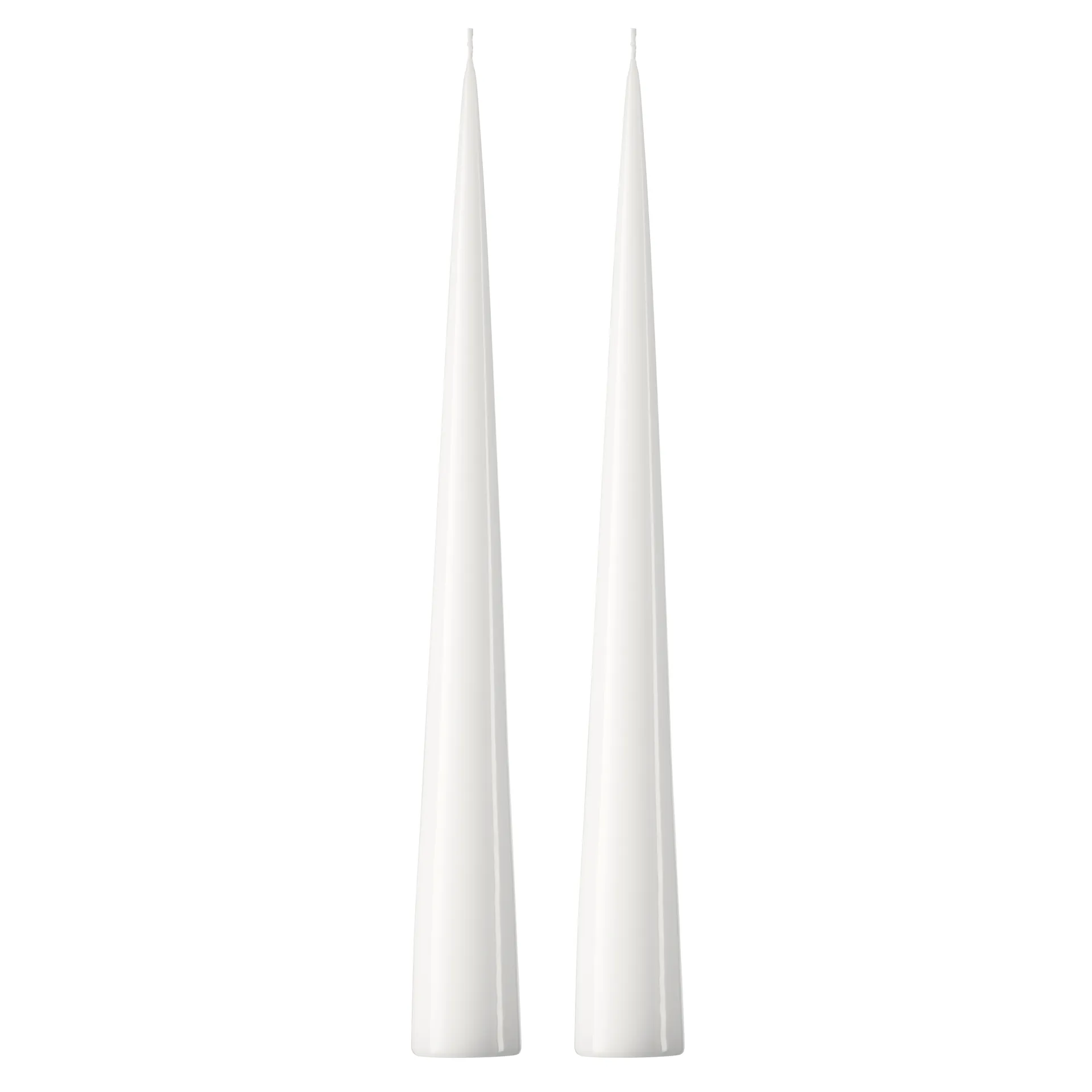 ester & erik kjeglelys 37 cm 2-stk. lakket, Pure white 31-0 ester & erik