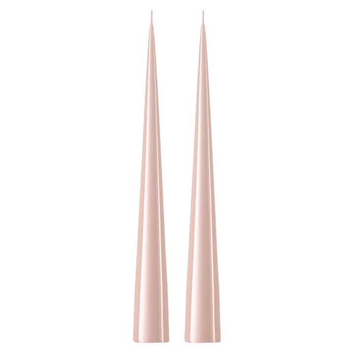 ester & erik kjeglelys 37 cm 2-stk. lakket - Rosewater 51-0 - Ester & erik