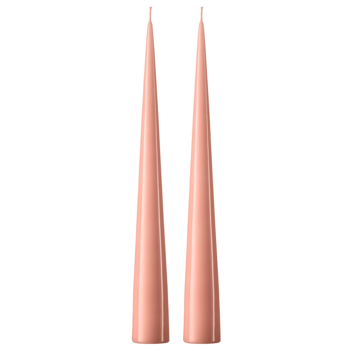 ester & erik ester & erik kjeglelys 37 cm 2-stk. lakket Rosy caramel 20-0