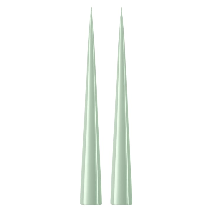 ester & erik kjeglelys 37 cm 2-stk. lakket - Water mint 03-0 - Ester & erik