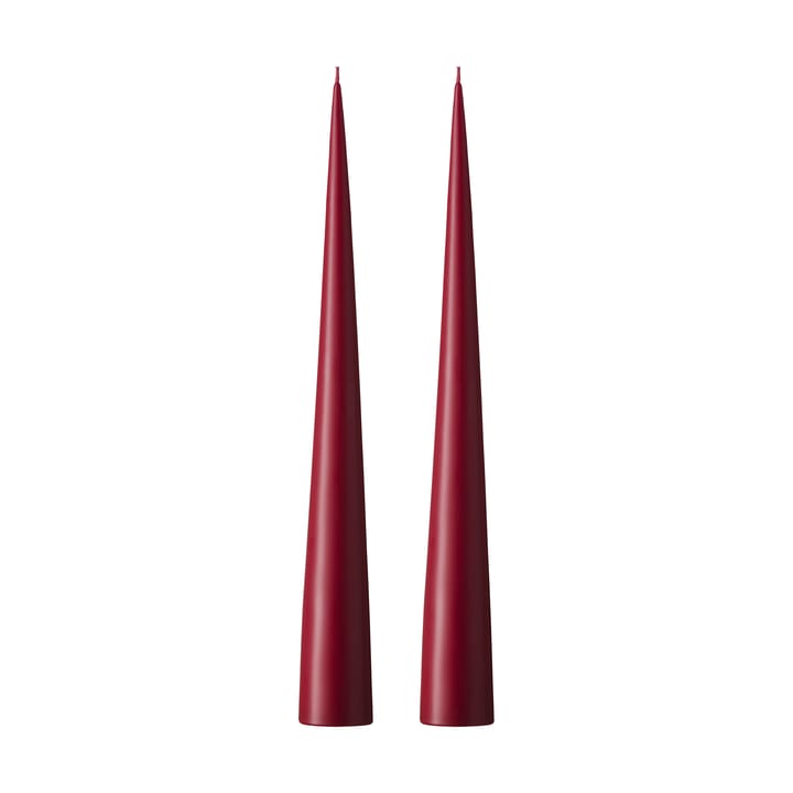 ester & erik kjeglelys 37 cm 2-stk. matt - Deep wine 44/2 - Ester & erik