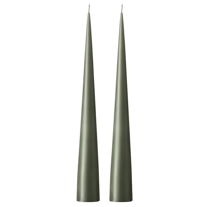 ester & erik kjeglelys 37 cm 2-stk. matt - Green soil 70 - Ester & erik