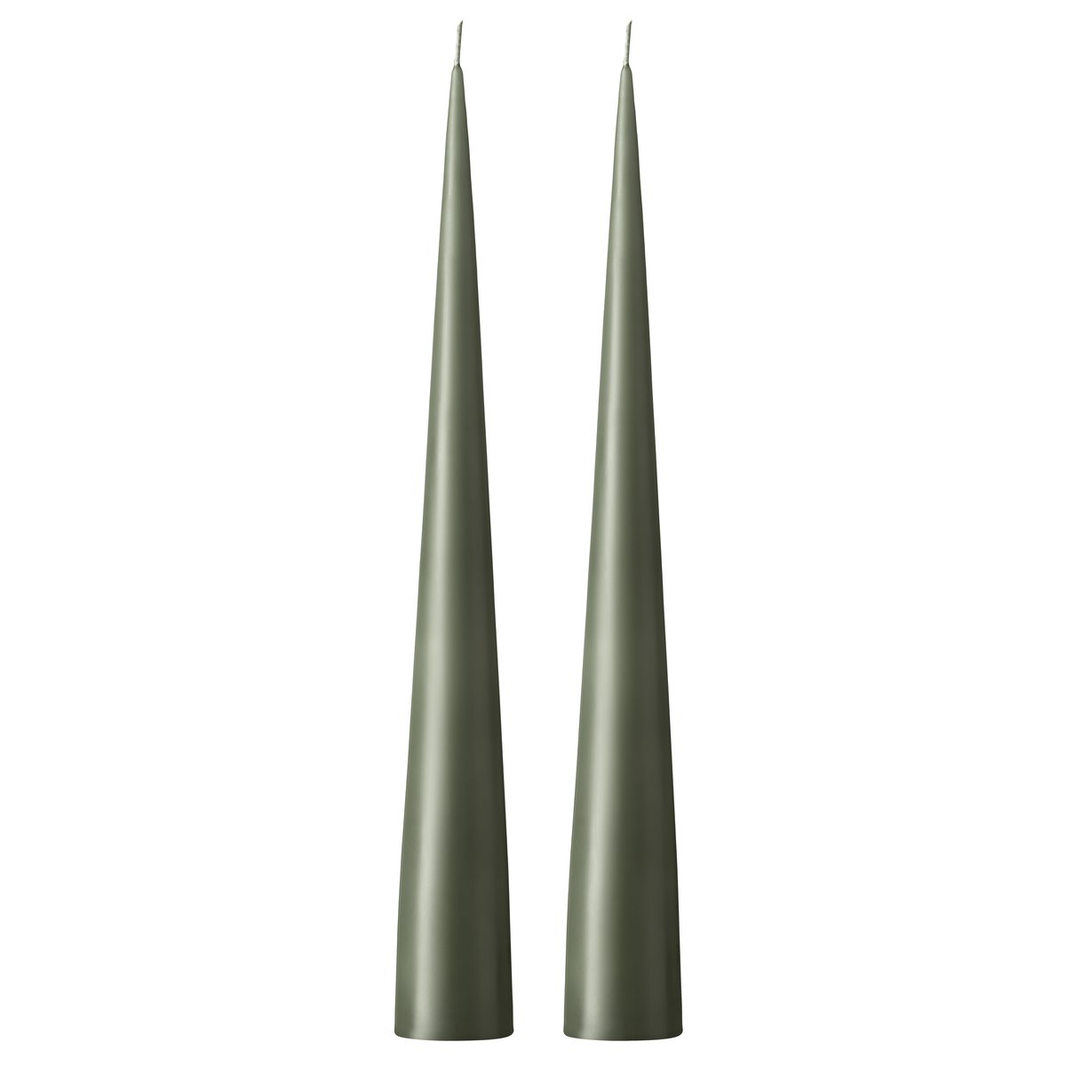 ester & erik ester & erik kjeglelys 37 cm 2-stk. matt Green soil 70