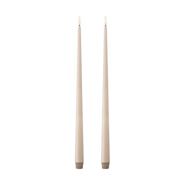 ester & erik kronelys LED 2-pk - 11 Ice Latte, 40 cm - Ester & erik
