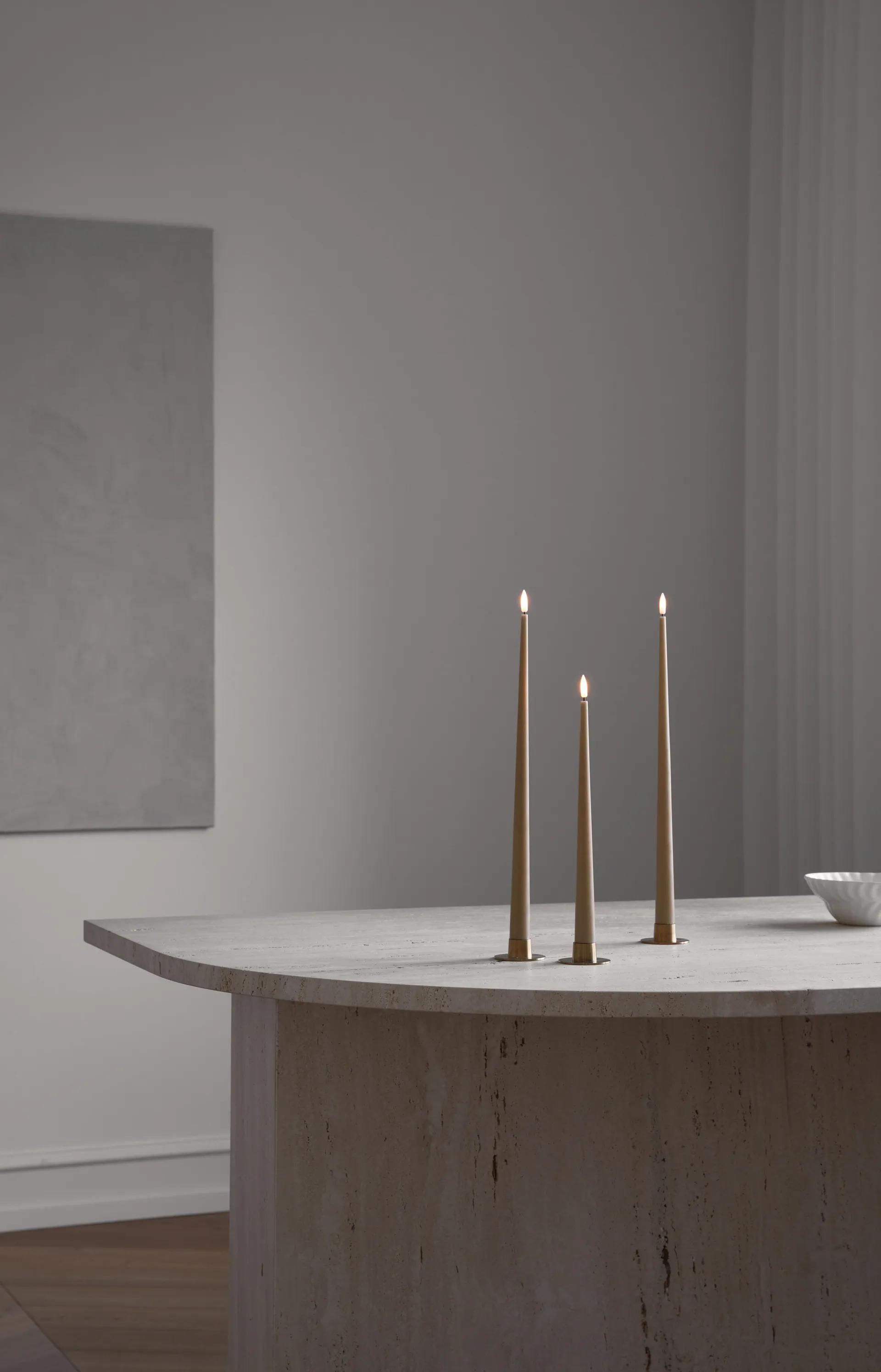 ester & erik kronelys LED 2-pk, 20 Rosy caramel , 30 cm ester & erik