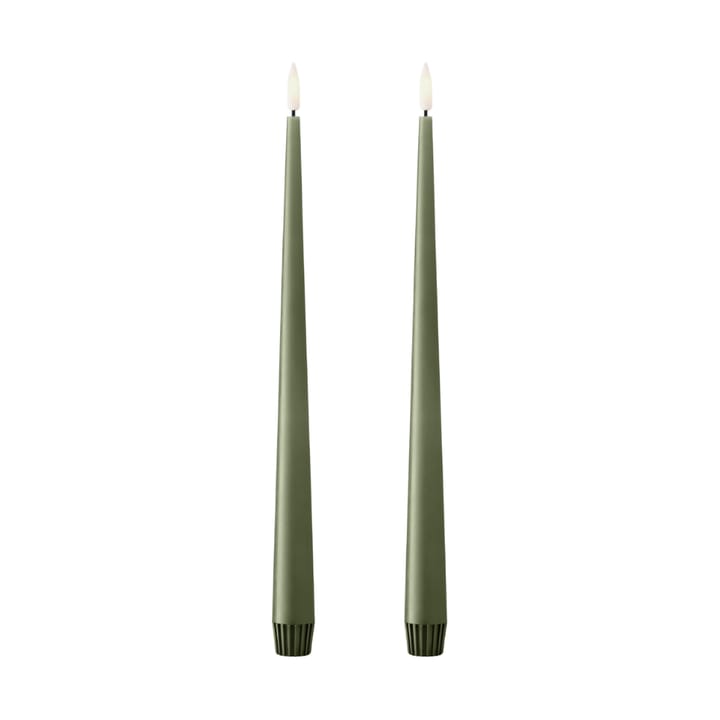 ester & erik kronelys LED 2-pk - 70 Green Soil , 30 cm - Ester & erik
