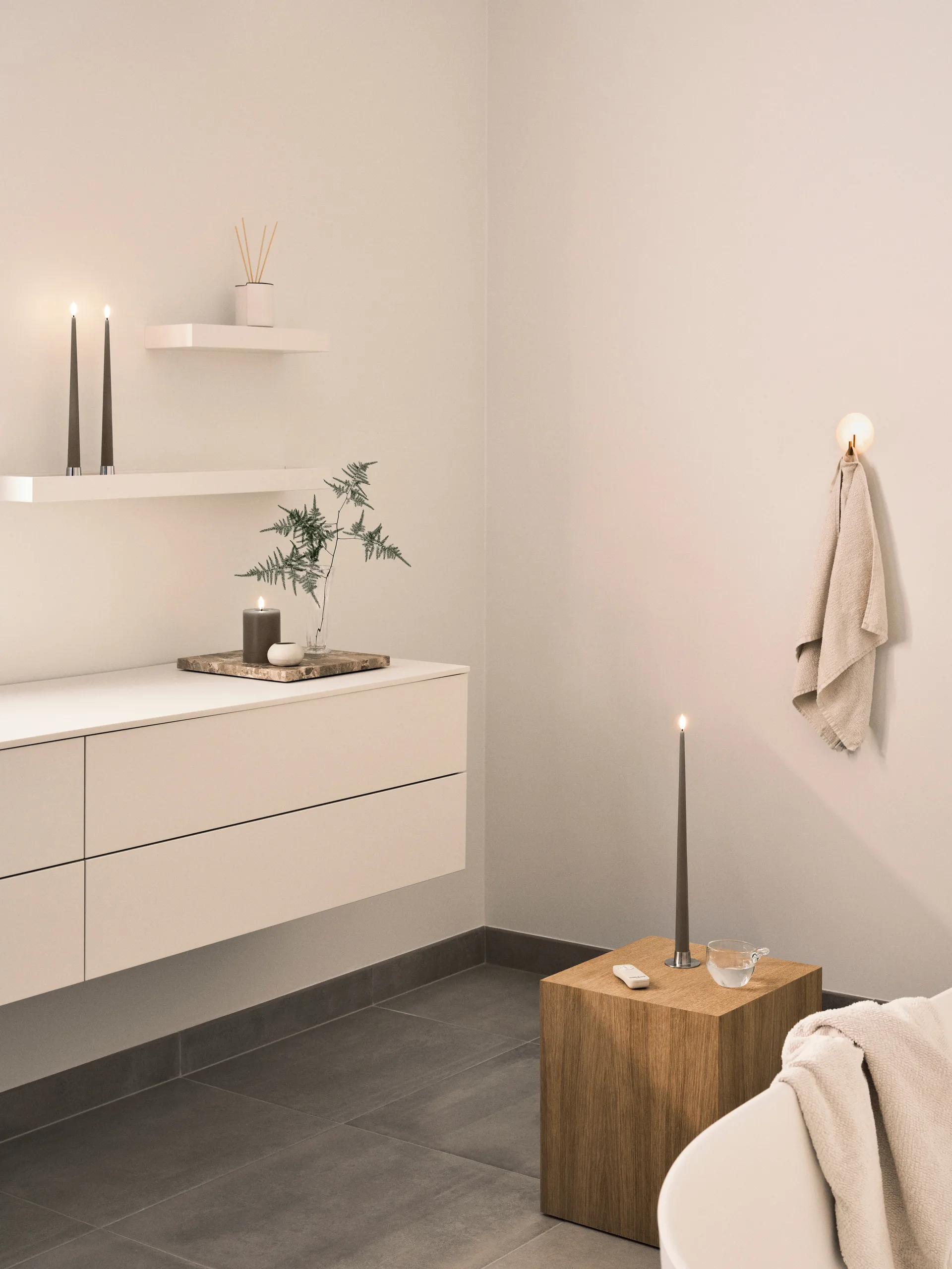 ester & erik kronelys LED 2-pk, 77 Caviar , 30 cm ester & erik